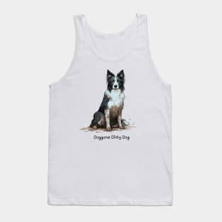 Doggone Dirty Dog - Border Collie Tank Top